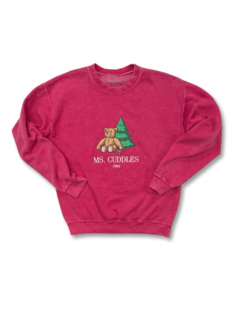 MS. CUDDLES CREWNECK SWEATSHIRT