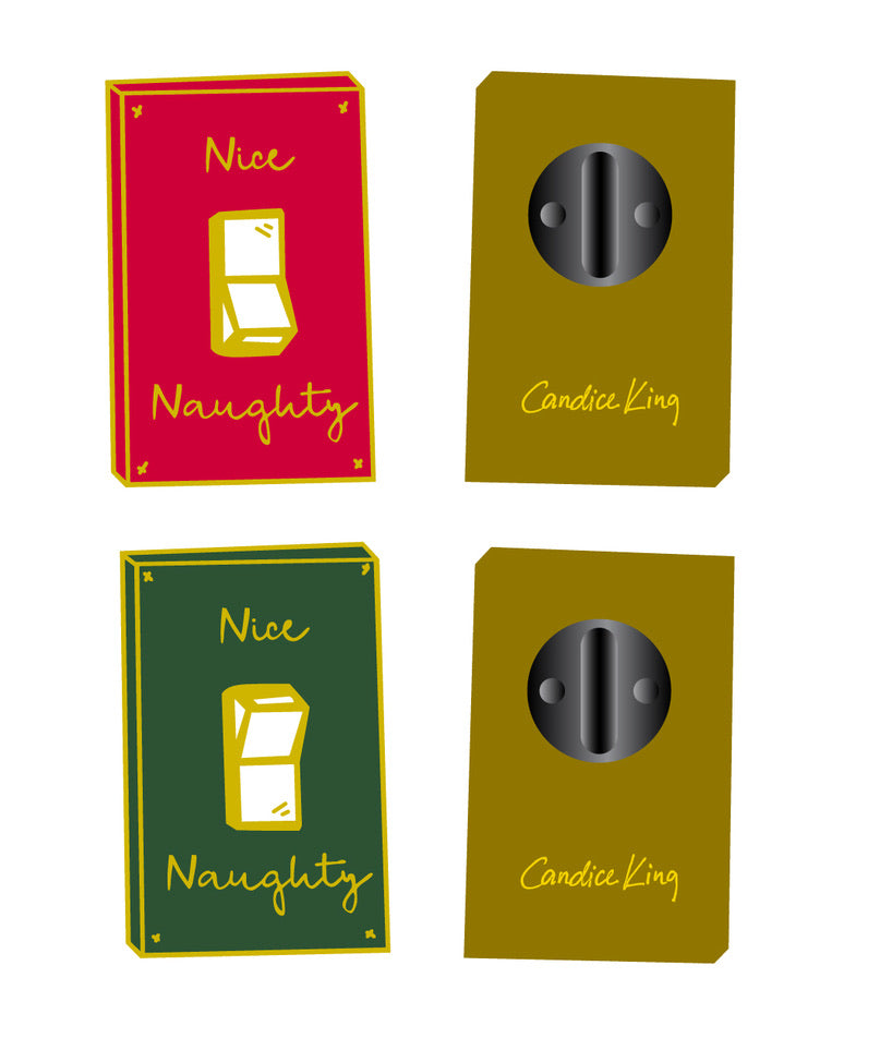 NAUGHTY & NICE SWITCH PIN SET
