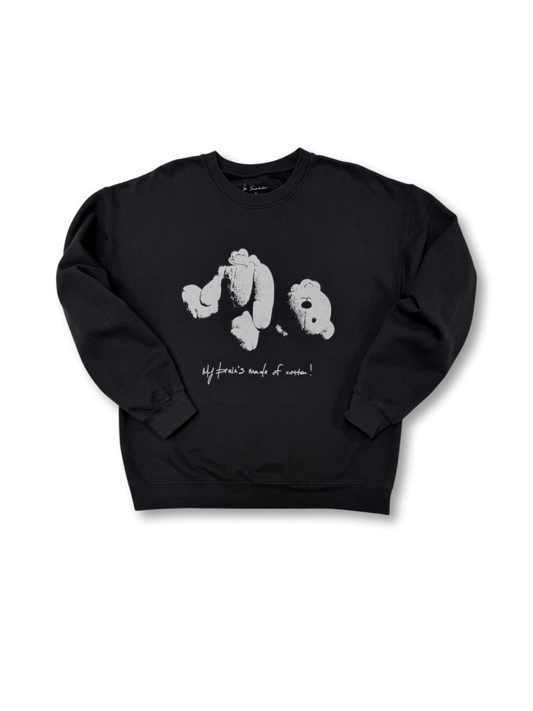 BRAIN FULL OF COTTON CREWNECK SWEATSHIRT
