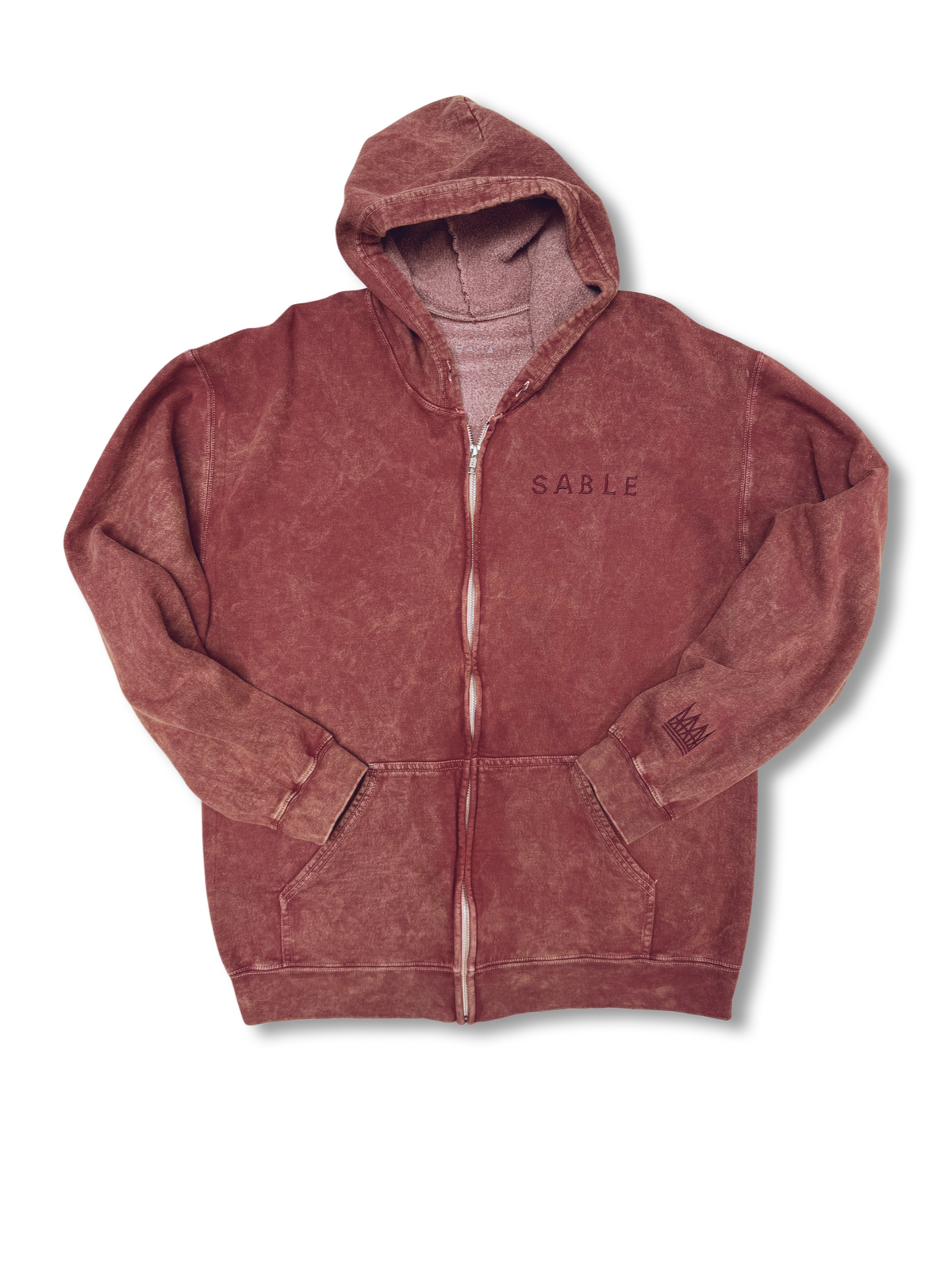 SABLE ZIP UP AGED MAROON